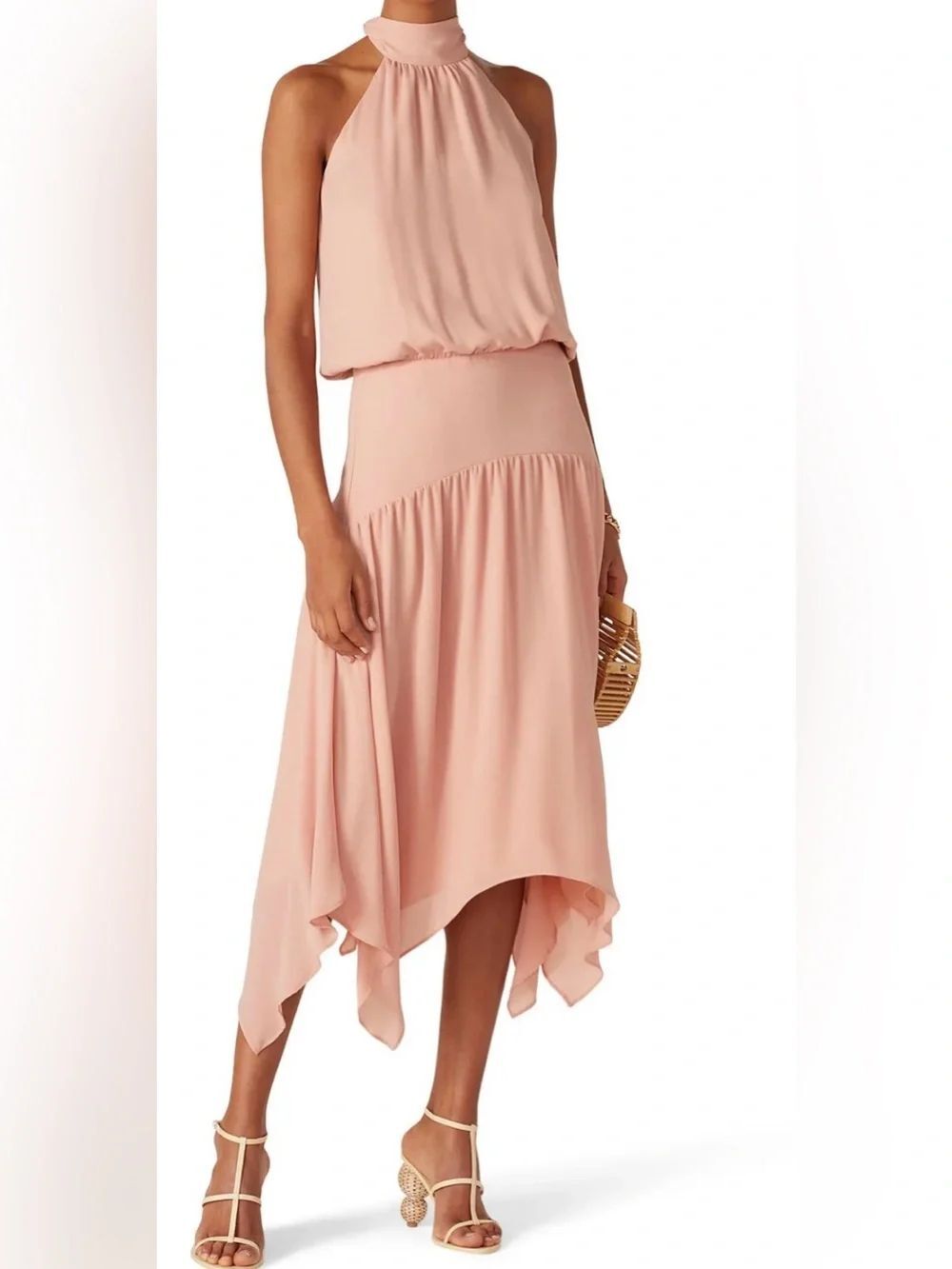 Krisa Halter Handkerchief Dress With Imperfections Size S